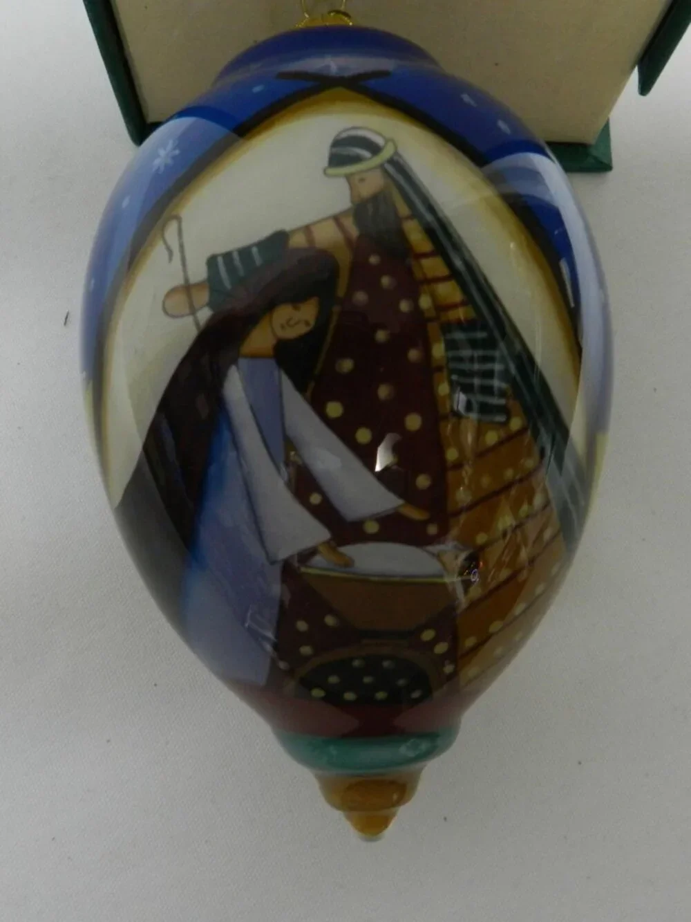 Pier One 1 Nativity 2018 blown glass Christmas 3 Kings Mary Joseph w/ Box